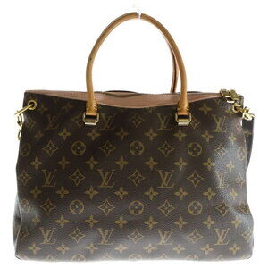Louis Vuitton Monogram Pallas Rose Pink Ballerine Shoulder Bag Brown